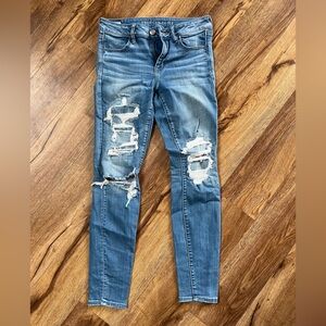 AE Distressed Blue Jeans